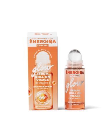ENERGIQA S rum Visage Roll-On Vitamine C 2% pour un Teint Lumineux et clatant (30 mL) - lot de 2 - Vendu par Lot