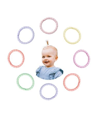 LuLiyLdJ 100pcs 2mm Candy Color Baby Girls' Elastic Hair Bands Bobbles Accessories for Toddlers