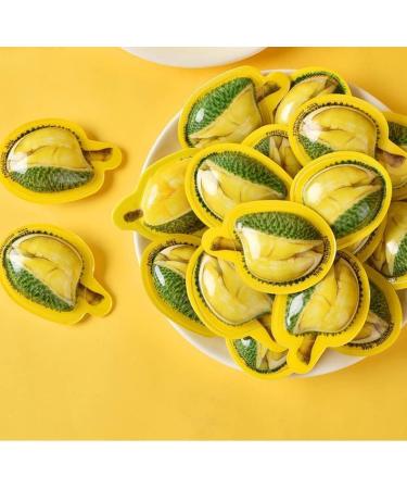 Durian Flavored Toffee Soft Candy Childhood Tastes Toffee Chinese Specialties Durian Flavored Fruit Candy New Year Candy Wedding Candy Small Gifts Snacks (14.1oz/400g(About 64 Toffee)) - Buy Online on GoSupps.com