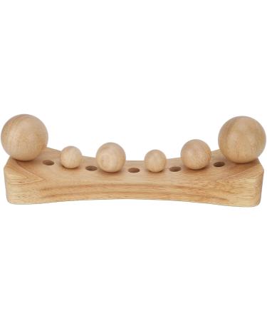 Psoas Muscle Release Tool - 6 Massage Heads Trigger Point Wood Therapy Massager for Relaxation - Buy Online on GoSupps.com