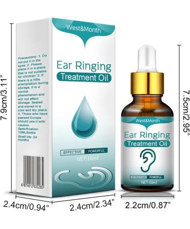 West&Month Tinnitus Care Essential Oil Drops - Natural Relief for Ear Itching and Earache Treatment - Buy Online on GoSupps.com