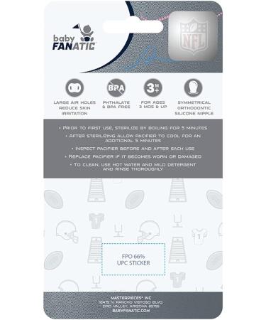NFL New York Giants Pacifier 2-Pack by Baby Fanatic - Officially Licensed League Gear - Buy Online on GoSupps.com