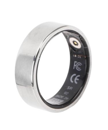 Intelligent health ring oxidation resistance monitoring of body temperature step of the day light fitness finger ring silver color for sports or 22 22