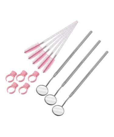 FRCOLOR 1 Eyelash Makeup Tools Eyelash Brush Grafting Mirror Eyelash Beauty Tools Cosmetic Vanity Mirror 16x2x0.8cm Pink