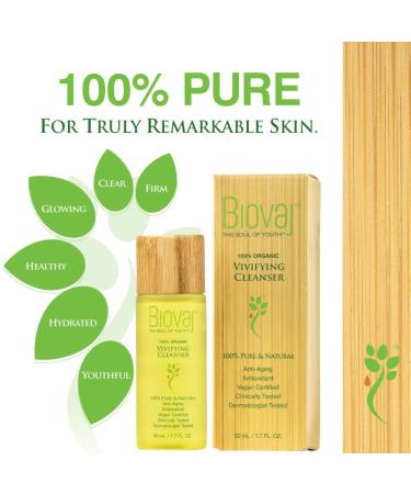 Organic Vegan Facial Cleanser - Vivifying Makeup Remover Detoxifies Exfoliates & Anti-aging Formula - Buy Online on GoSupps.com