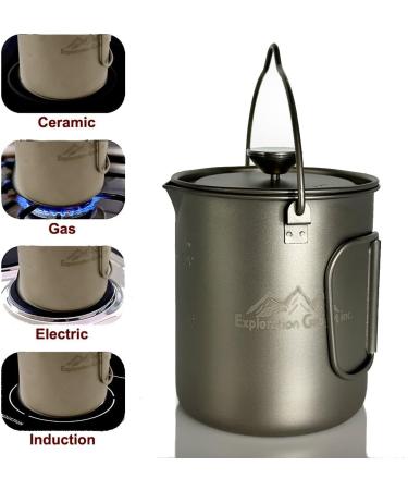 Titanium Camping Coffee Maker: French Press, Coffee & Tea Pot, Cookware Set - Buy Online on GoSupps.com
