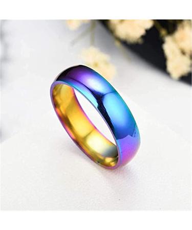 Buy Woasvad 7-Piece Rainbow Hematite Stone Rings Set | Root Chakra Energy Balancing | Negative Energy Absorption | Perfect Gift for Fear Relief | Mixed Size Package - Buy Online on GoSupps.com