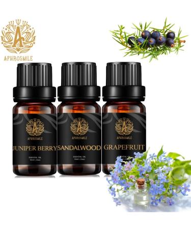 Aromatherapy Grapefruit Essential Oil Set for Diffuser 3X10ml 100% Pure Juniper Berry Essential Oil Kit for Humidifier-Grapefruit Juniper Berry Sandalwood Oil Set Aromatherapy Sandalwood Oil Kit - Buy Online on GoSupps.com