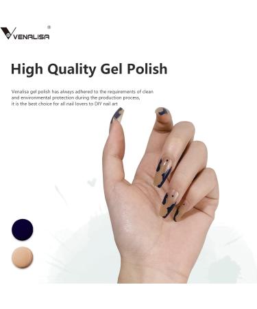 VENALISA Navy Blue Gel Nail Polish 15ml | Long Lasting Neutral Color Gel | DIY Nail Art Manicure Kit | Beauty Gifts - Buy Online on GoSupps.com
