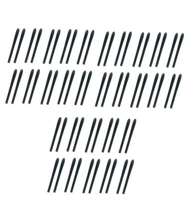 Healeeved 30 pairs of ironing tips for glasses glasses made of silicone glass glasses frame covering glasses covering glasses cover stirrups made of silicone slippery non -slip glasses cover 7.3*0.68cmx3pcs Schwarzx3stk