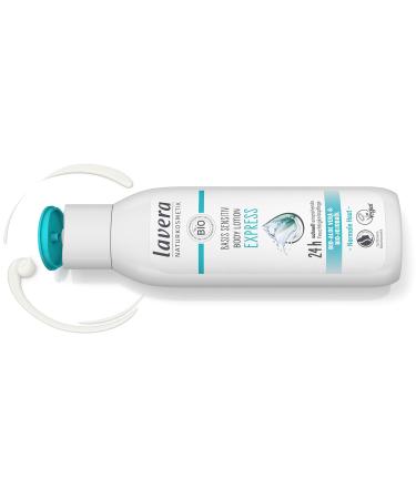 Lavera Basis Sensitiv Body Lotion Express | Vegan & Organic Aloe Vera & Jojoba Oil | 250 ml Natural Cosmetics for All Skin Types - Buy Online on GoSupps.com