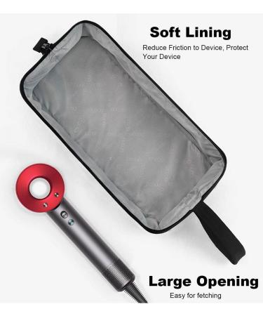 Travel Organizer Bag Compatible with Dyson Supersonic Hair Dryer Portable Travel Storage Bag for Hair Dryer and Attachments (Grey) - Buy Online on GoSupps.com
