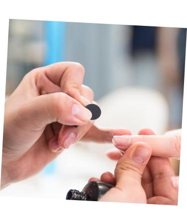 NOLITOY 1 Frosted Sheet Pedicure Tools for Feet Round Sanding Discs Manicure Grinding Slice Nail Set 2.5x2.5cm Black - Buy Online on GoSupps.com
