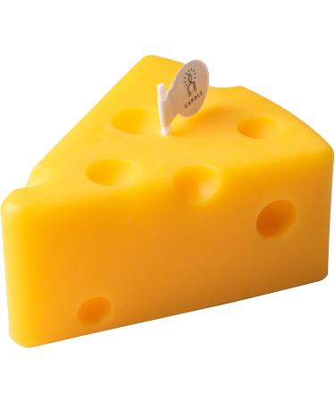 Handmade Cheese Shaped Scented Candle - Perfect Gift for Valentine's Day Birthdays & Anniversaries | Stress Relief & Home Decor - Buy Online on GoSupps.com