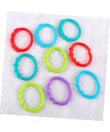 SAFIGLE 48pc Grabbing Infant Pacifier Teether Rings - Colorful Molar Toys for Boys - Buy Online on GoSupps.com