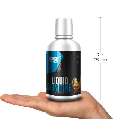 EFX Sports L-Carnitine Liquid 1500mg with Vitamin B5 - Improve Performance and Strength - Fruit Punch Flavor (31 Servings) - Buy Online on GoSupps.com