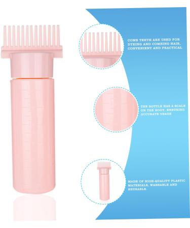 HEKARBAMILL Hair Oil Applicator Bottle 180ml Root Comb Applicator Bottle with Clear Scale and 13 Oil Outlets Portable Hair Dye Bottle for Hair Care and Styling Type1 Applicator Bottles - Buy Online on GoSupps.com