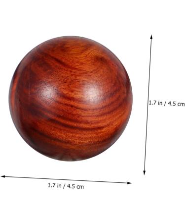 Frcolor 2-St Carving Craft Stress Balls - 2 Inch Wooden Chinese Massage Balls for Relaxation | Rosewood Hand Therapy Desk Accessories - Buy Online on GoSupps.com