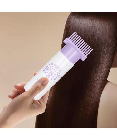 MagiDeal Hair Oil Hair Dye Bottle Brush 180ml Perming Tools Roots Comb Bottle Bottle for Barbershop Violet - Buy Online on GoSupps.com