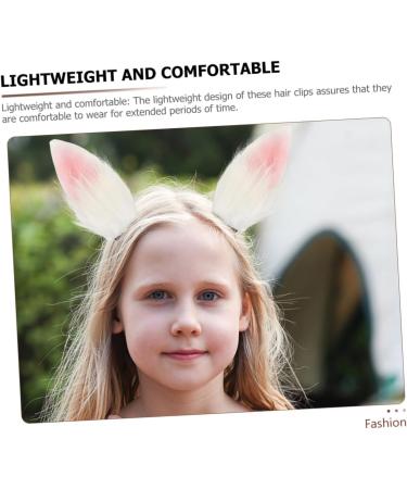Beavorty 2 Pairs Simulated Bunny Ear Hair Clip Hair Barrettes Hair Pin Tiara Easter Party Hair Accessories Bunny Cosplay Accessories Rabbit Hair Clips Bunny Ears Headpiece Bunny Ears Women - Buy Online on GoSupps.com