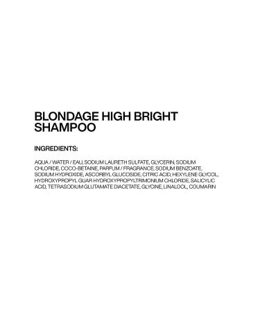 Redken Blondage High Bright Shampoo - Brightens Color-Treated Blonde Hair | With Vitamin C - 10.1 Fl Oz - Buy Online on GoSupps.com