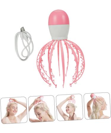 Healeved Scalp Massager Tool | Klauenkopf Massage Brush - Electric Baby Octopus Pink | T Shampoo Massage Claw for Ultimate Relaxation & Care - Buy Online on GoSupps.com