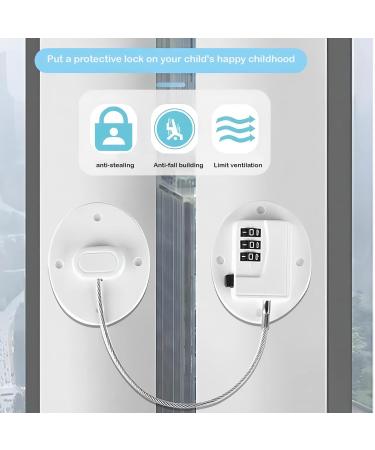Skyzone Code Lock for Refrigerators & Windows - Child Safety Lock UPVC Window Lock No Drilling Key Cable Lock for Drawers - Buy Online on GoSupps.com