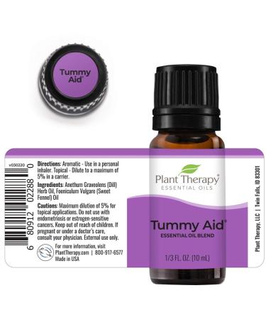 Plant Therapy Tummy Aid Essential Oil Blend 10 mL - 100% Pure Undiluted Therapeutic Grade | International Shipping Available - Buy Online on GoSupps.com