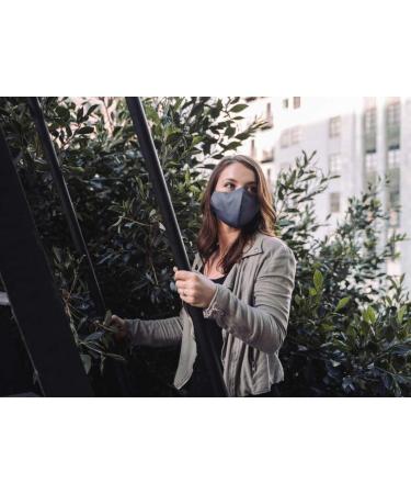 ChicoBag Reusable 2-Layer Facemask Behind-the-head Adjustable Strap Metal Nose Bridge Snug Fit Slate Grey - Buy Online on GoSupps.com