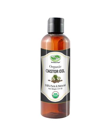 The Henna Guys 8 fl. Oz Organic Castor Oil - 100% Natural & Pure. Stimulate hair growth 8 Fl Oz (Pack of 1)