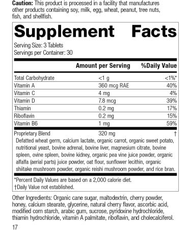 Standard Process Catalyn Chewable - Comprehensive Wellbeing Support with Vitamin D, C, A, B Vitamins & Magnesium - 90 Tablets - Buy Online on GoSupps.com
