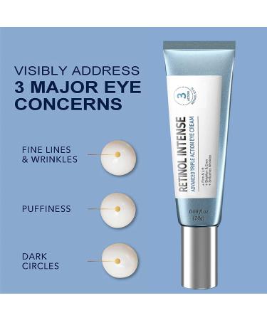 Retinol Firming Eye Serum Hydrating Eye Cream for Instantly Minimizes Puffiness Anti-Aging Treatment with Retinol & Peptides Fast-Absorbing for Women & Men - Buy Online on GoSupps.com