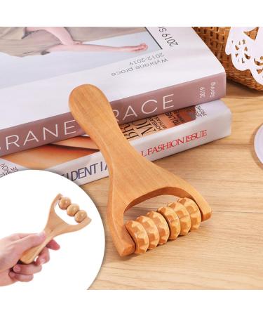 Buy Bzkser 2-Piece Massage Roller Set | Wood Trigger-Point Scooter for Body & Face | Anti-Cellulite Gua Sha Scraping Tool | Fascia Roll with Handle - International Shipping Available - Buy Online on GoSupps.com