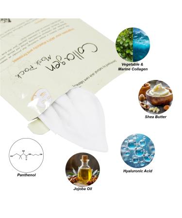 Buy Vegetable Collagen 5-Pack Korean Face Masks - Moisturizing Skincare for All Skin Types | Perfect Self-Care & Gift for Men & Women - Buy Online on GoSupps.com