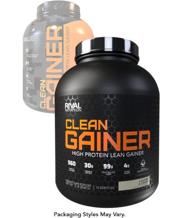Rival Nutrition Clean Gainer Cookies & Cream 5lbs - 5 Pound Pack, High-Quality Protein Powder - Buy Online on GoSupps.com