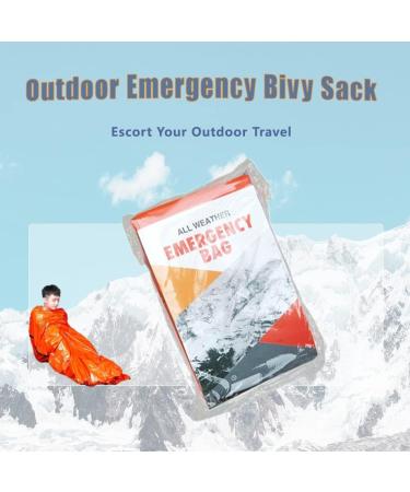Lightweight Waterproof Emergency Sleeping Bag Bivy Sack - Thermal, Wear Resistant, Highly Reflective - Ideal for Camping, Hiking, Outdoor Adventures - Buy Online on GoSupps.com