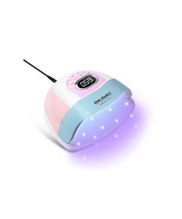 cute godess 220W UV LED Nail Lamp Light Dryer for Nails Gel Polish with 45 Beads 4 Timer Setting & LCD Touch Display Screen  Auto Sensor  Professional