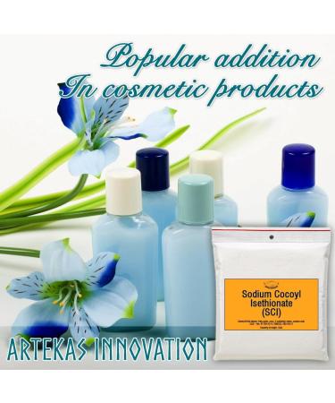 Sodium Cocoyl Isethionate Powder - 200g Foaming Surfactant for Shampoo Bars Bath Bombs & Bubbly Products - Eco-Friendly - International Shipping Available - Buy Online on GoSupps.com