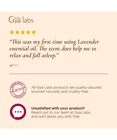 Gya Labs English Lavender Essential Oil 10ml - Floral & Herbaceous Scent - 0.34 Fl Oz (Pack of 1) - Buy Online on GoSupps.com