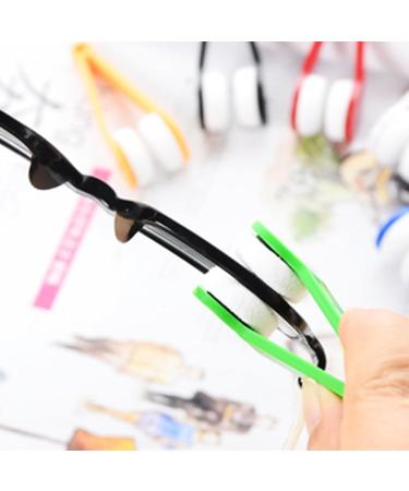 Portable Glasses Brush - Ergonomic Soft Sunglasses Clip | Durable & High-Quality Safe Design (Blue) - Buy Online on GoSupps.com
