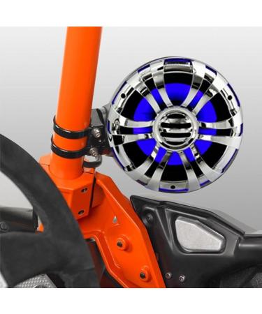 Pyle PLMRWB50L Marine Speakers - 5.25 Inch Waterproof Wakeboard Tower Stereo System with LED Lights, Silver (1 Pair) - Buy Online on GoSupps.com