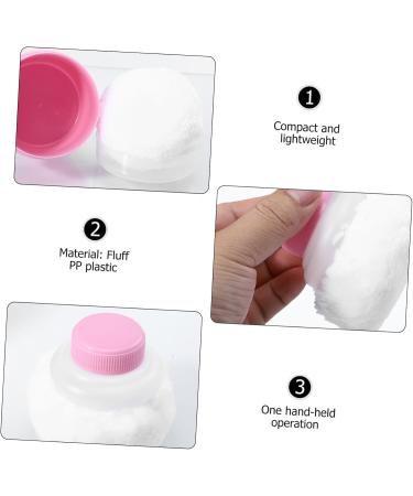 HONMEET Baby Puff Box 2 Sets Puff Makeup Sponges after Bath Puff Container Suits Pot Makeup Puffs Beauty Sponge Applicator Cream Suit Empty Container Talco Fluff 9x9cm Pink - Buy Online on GoSupps.com