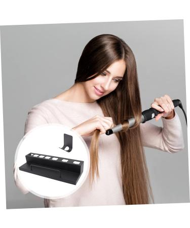 MUSISALY Curling Iron Rack Curler Wall Rack Hair Curler Rack Hair Curler Holder Stainless Steel Black - Buy Online on GoSupps.com