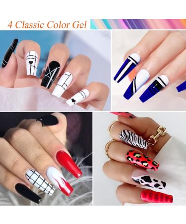 MIZHSE Nail Art Gel Liners Set for DIY Line Art - UV/LED Curing, Classic Painting & Drawing Polish Kit - Buy Online on GoSupps.com
