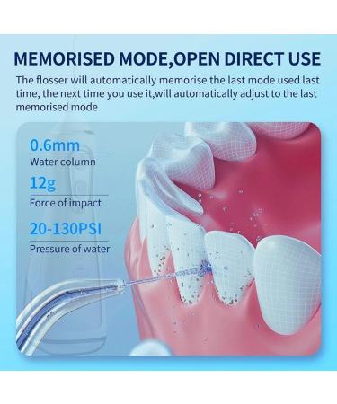 Dae'm Water Flosser - Cordless Teeth Cleaner Portable Dental Irrigator 300ML IPX7 Waterproof 5 Modes for Oral Care - Rechargeable & Ideal for Home and Travel (White - Buy Online on GoSupps.com