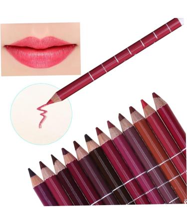 LALAFINA Lipliner Pencil Set 12 Colors Random Lipliner Pencils Makeup Set For Women Comfortable Application - Buy Online on GoSupps.com