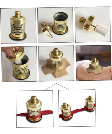 Gleavi 2 Series Moxibustion Box - Copper Golden Moxa Burner & Holder Set - Household Air Purifiers - 2pcs (8x5.7cm) for Healing & Wellness - Buy Online on GoSupps.com