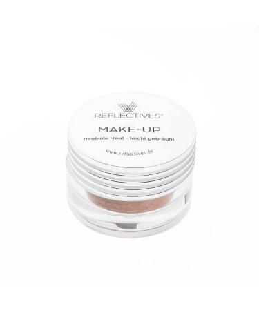 Reflective mineral make-up powder mini-pure natural powder make-up foundation with excellent coverage for a fresh flawless complexion on the face and neck (neutral light browned)