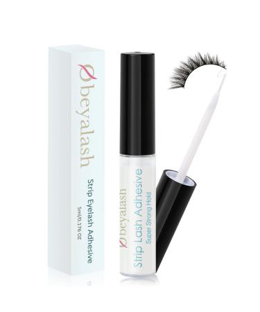 Eyelash Glue Lash Glue 5ml Eye Lash Glue Strong Clear Eyelash Glue False Eyelash Glue by Obeyalash (Clear) Lash Glue-W
