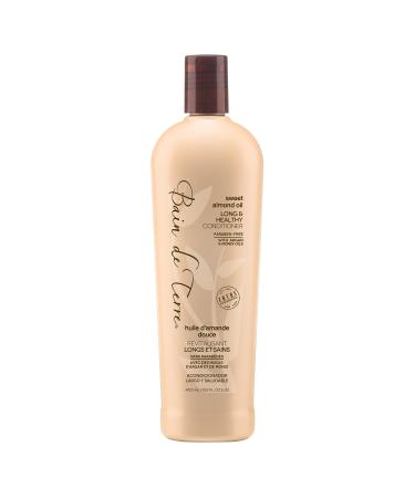 Bain de Terre Long & Healthy Shampoo and Conditioner | Sweet Almond Oil | Long & Growing Hair | Argan & Monoi Oils | Paraben Free Conditioner 13.5 Fl Oz (Pack of 1)